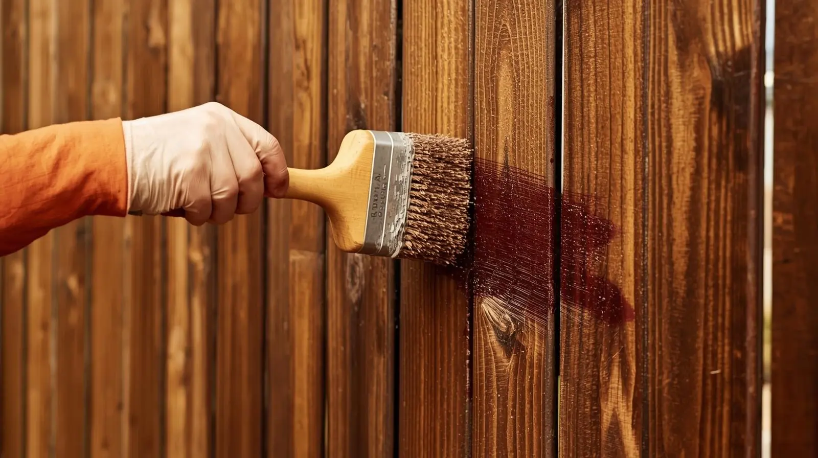 fence staining services