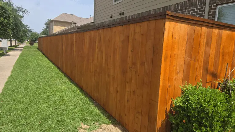 Fence staining service in Corn Hill