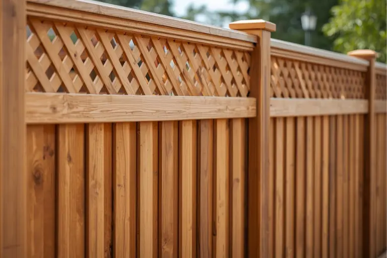Lattice Wood Fence Rochester NY